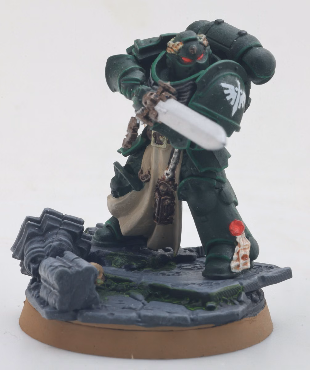 Painted Dark Angels Company Champion