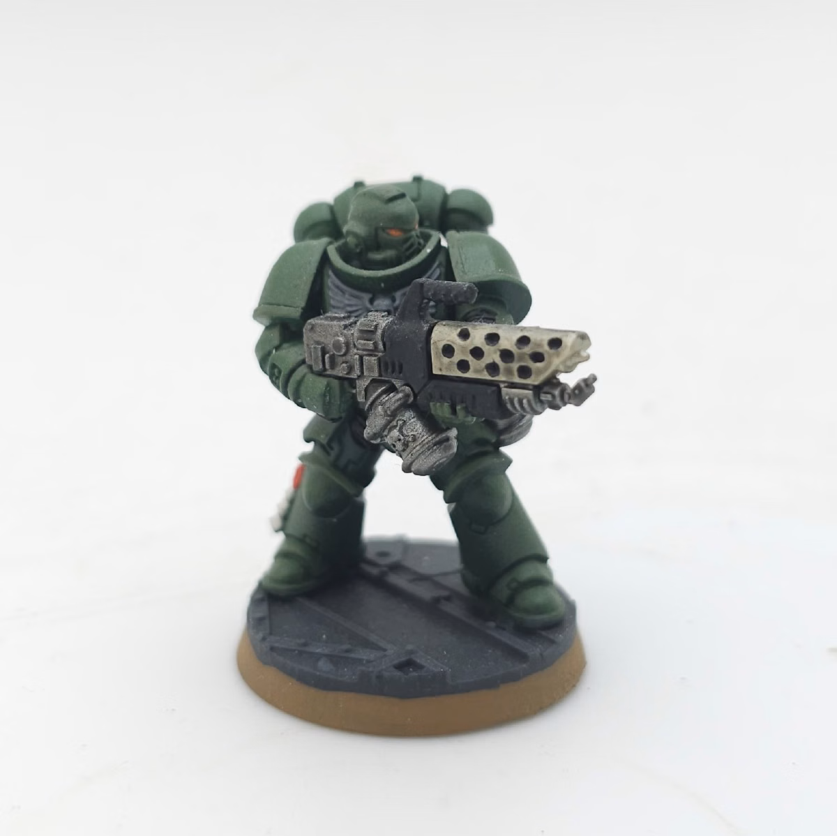 Painted Dark Angels Infernus Marine, model 1