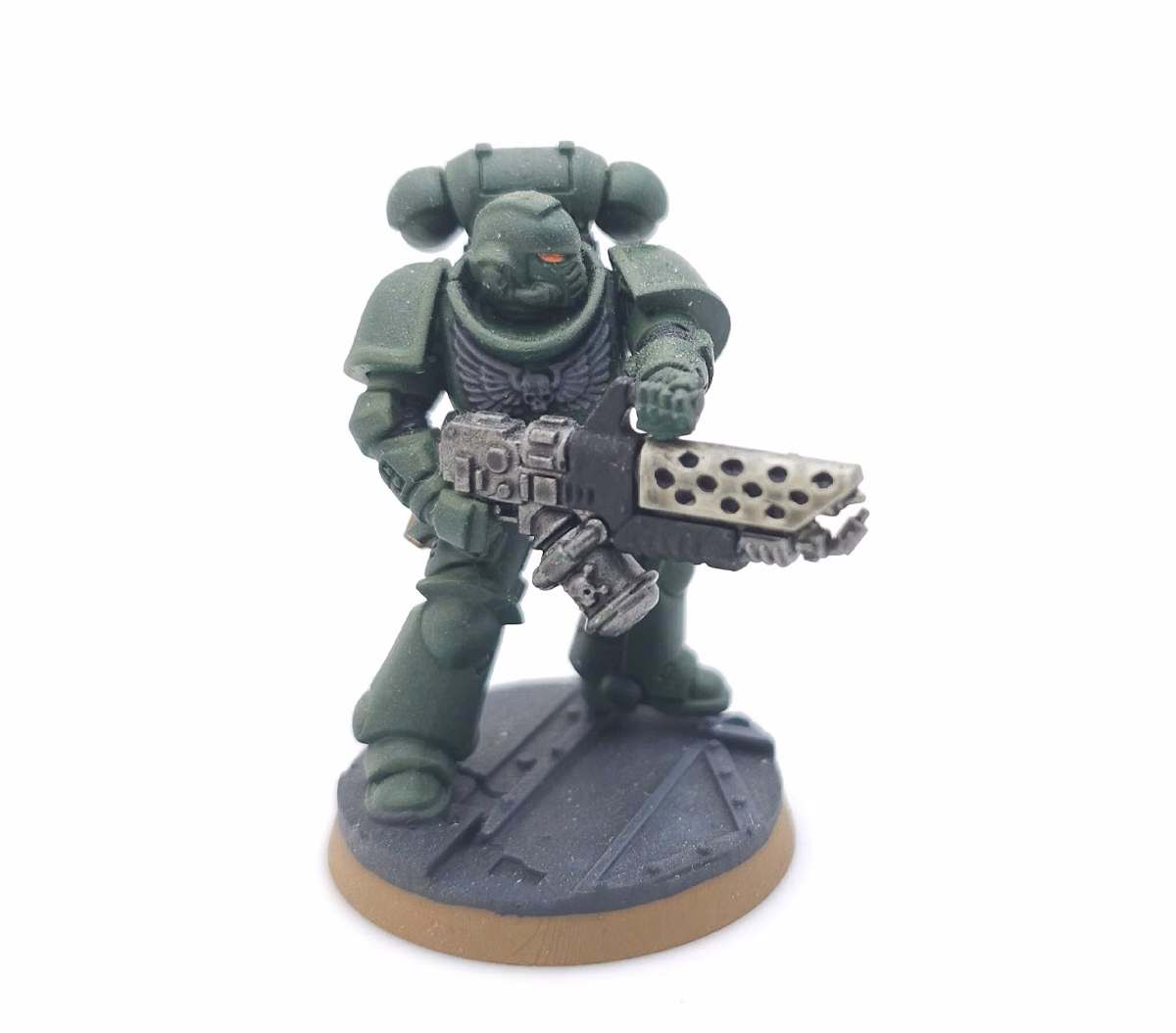 Painted Dark Angels Infernus Marine, model 3