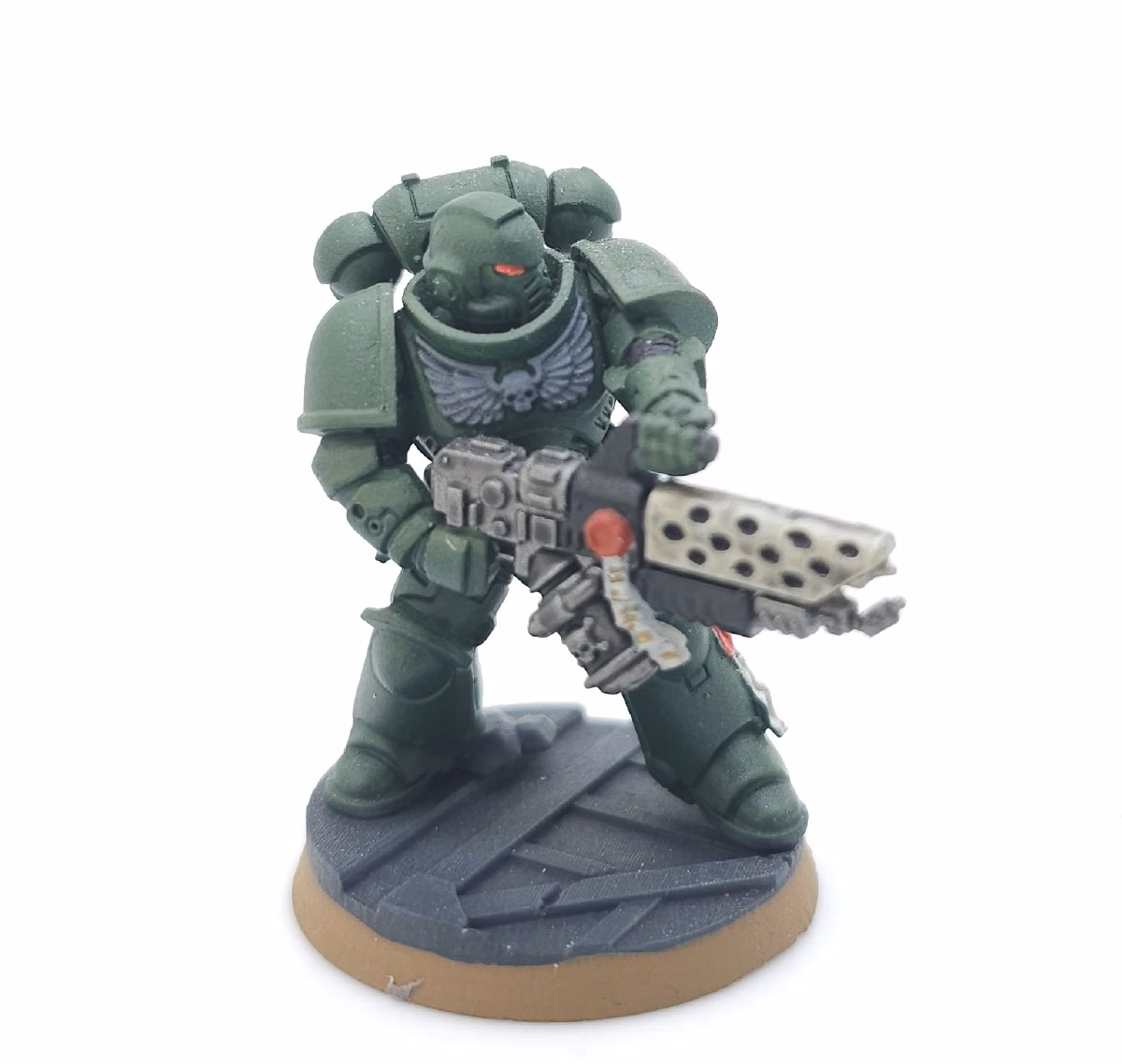 Painted Dark Angels Infernus Marine, model 4