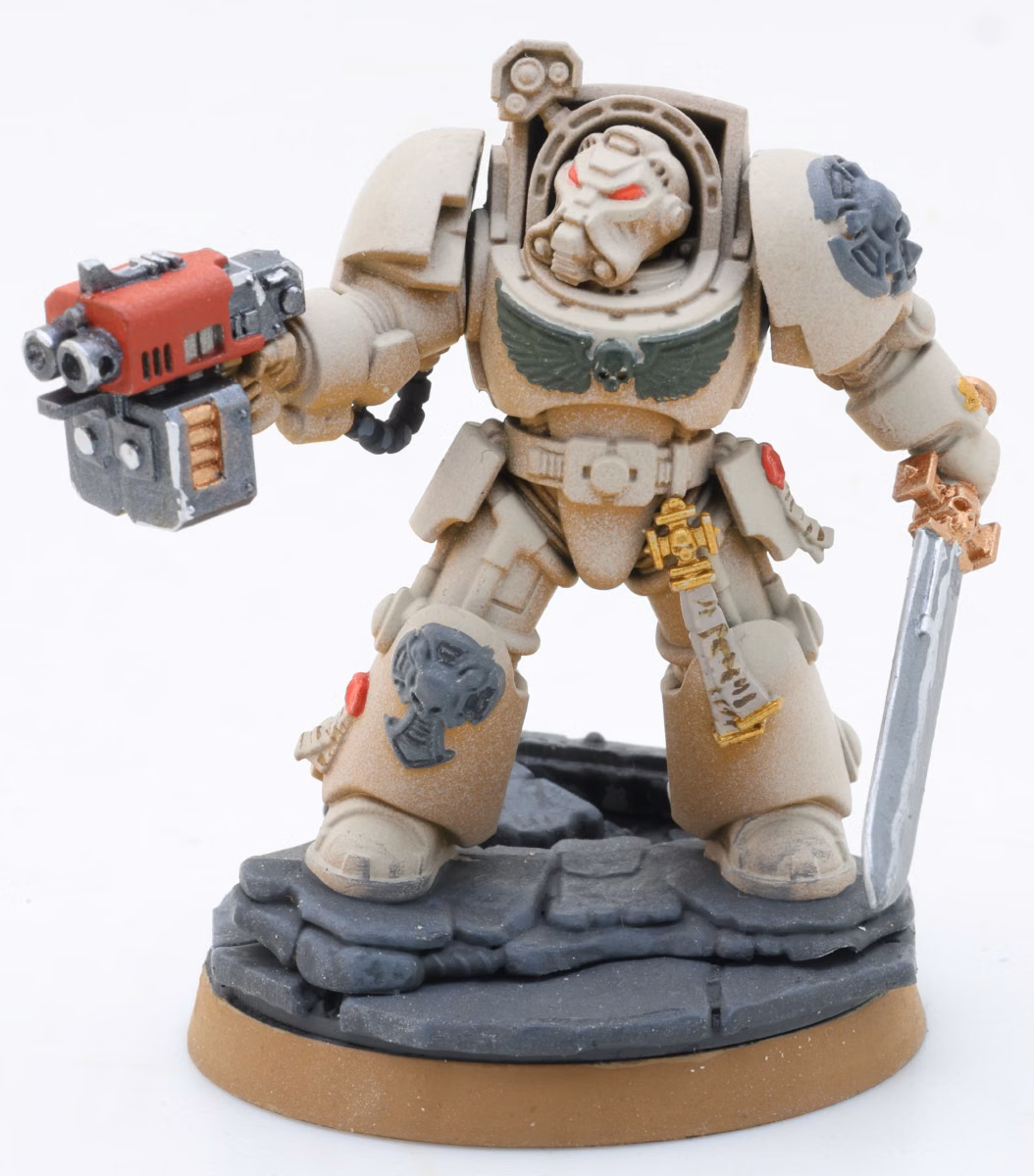 Painted Dark Angels Terminator, model 1