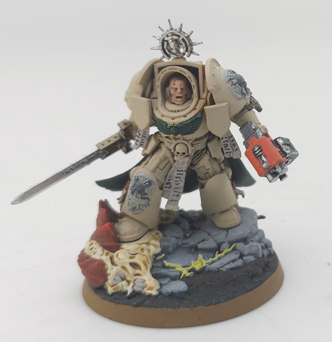 Painted Dark Angels Terminator Captain
