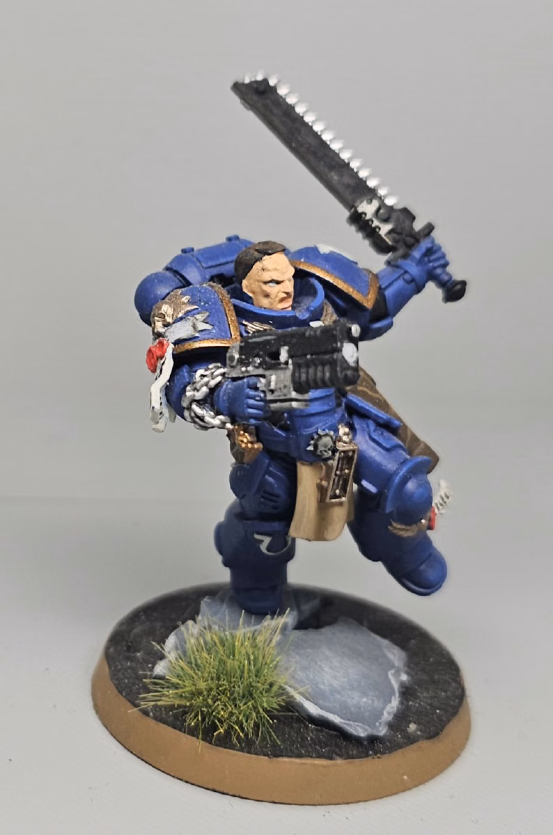 Painted Ultramarine Titus, from the Space Marine video game