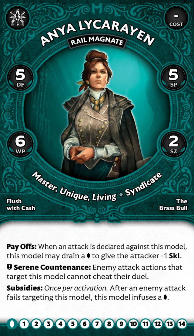 Anya Lycarayen, Rail Magnate front