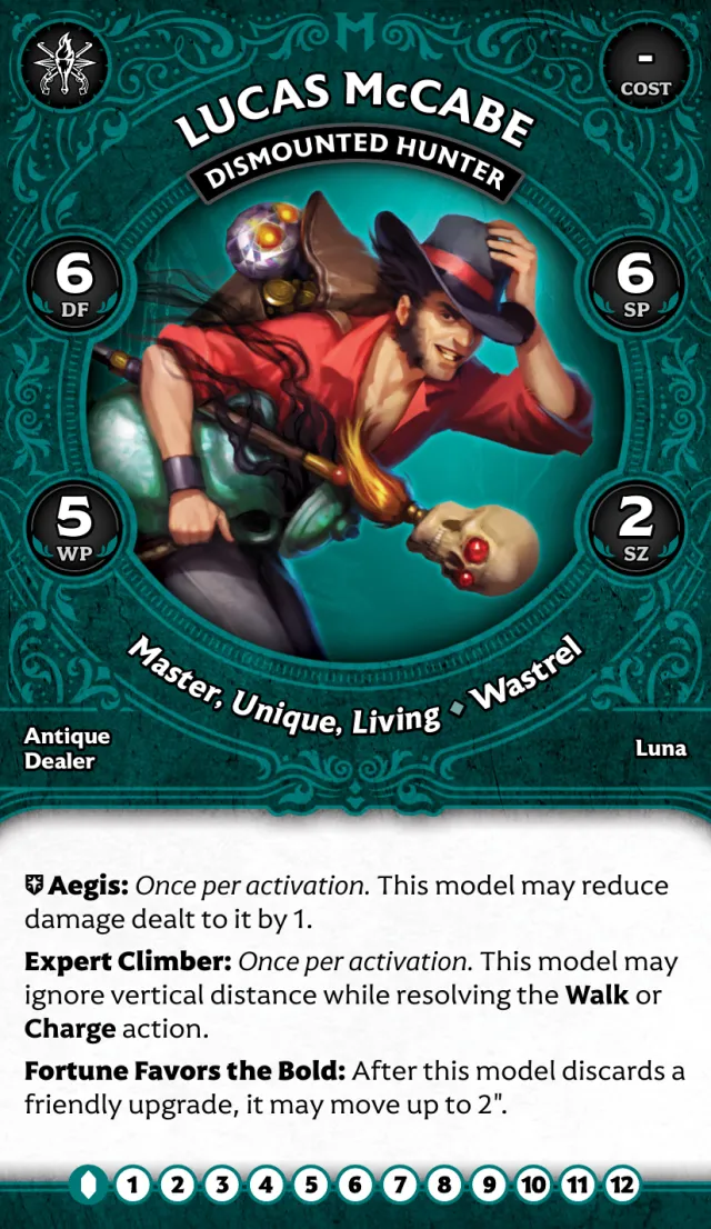 Lucas McCabe, Dismounted Hunter front