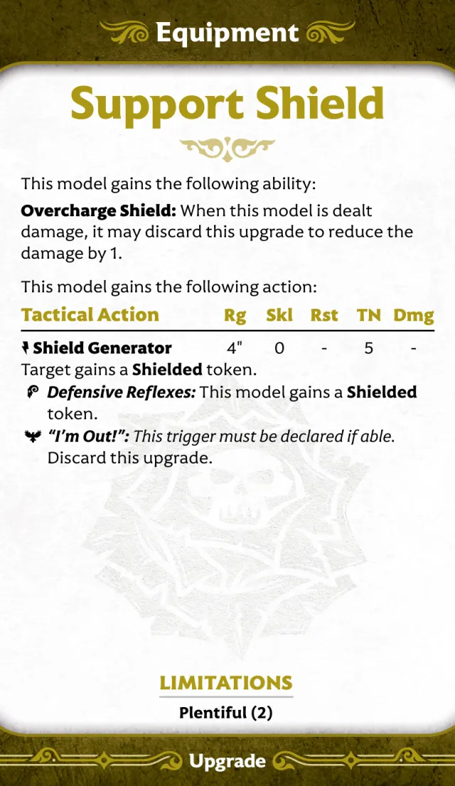 Support Shield front