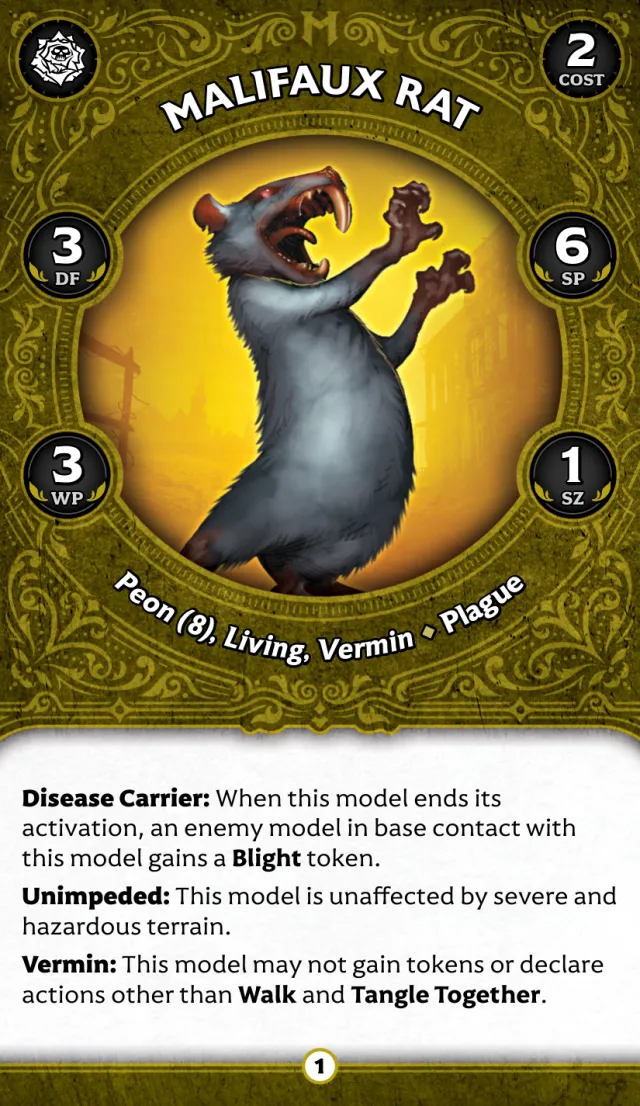 Malifaux Rat E front