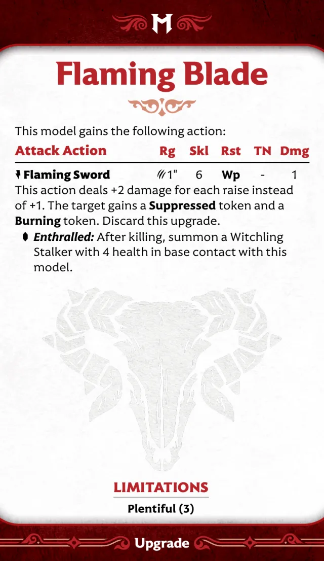 Flaming Blade front