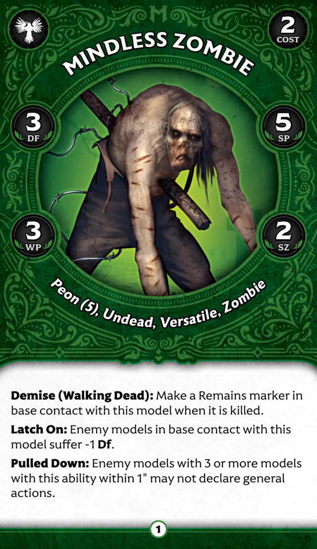 Mindless Zombie E front