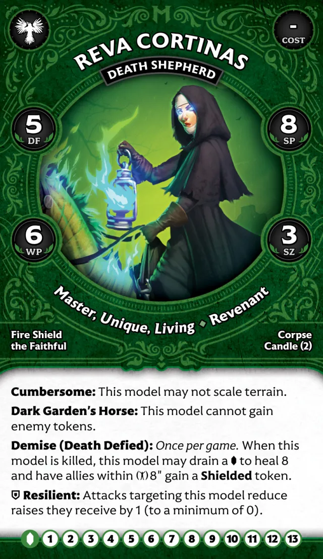 Reva Cortinas, Death Shepherd front