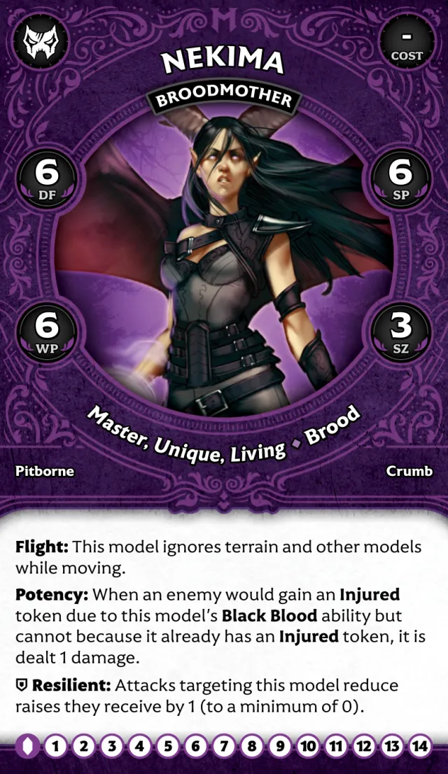 Nekima, Broodmother front