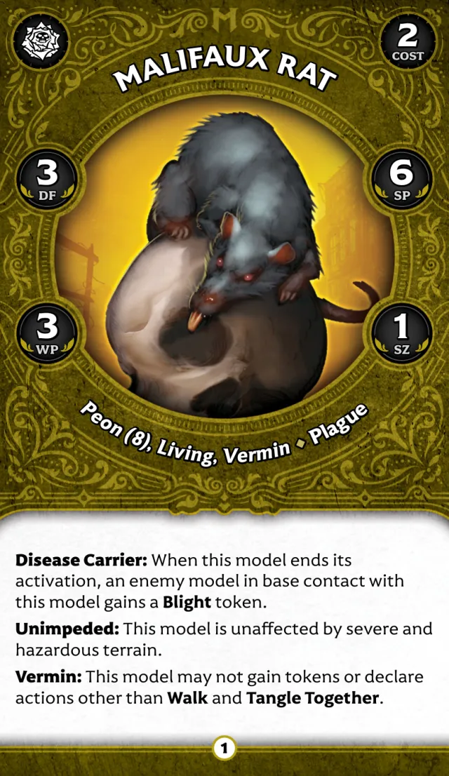 Malifaux Rat F front