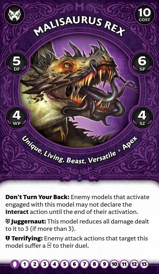 Malisaurus Rex front
