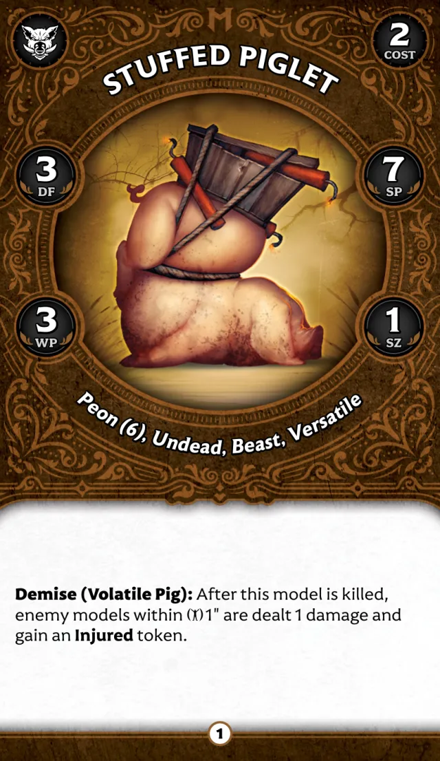 Stuffed Piglet B front