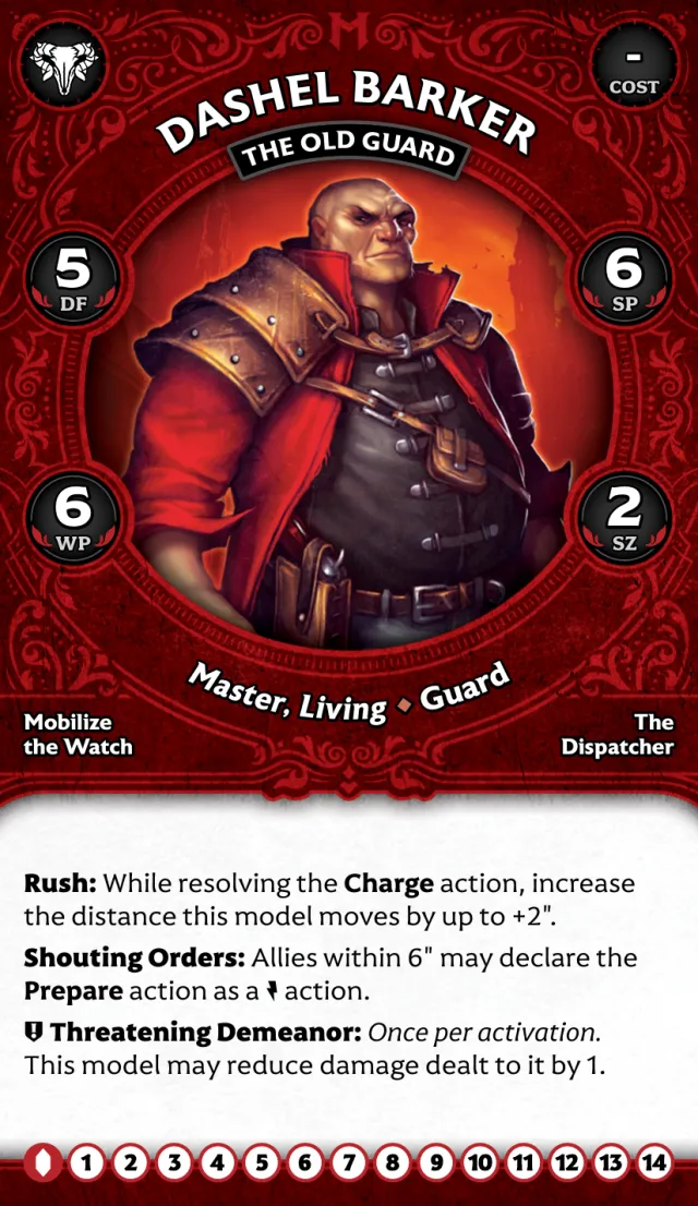 Dashel Barker the Old Guard front