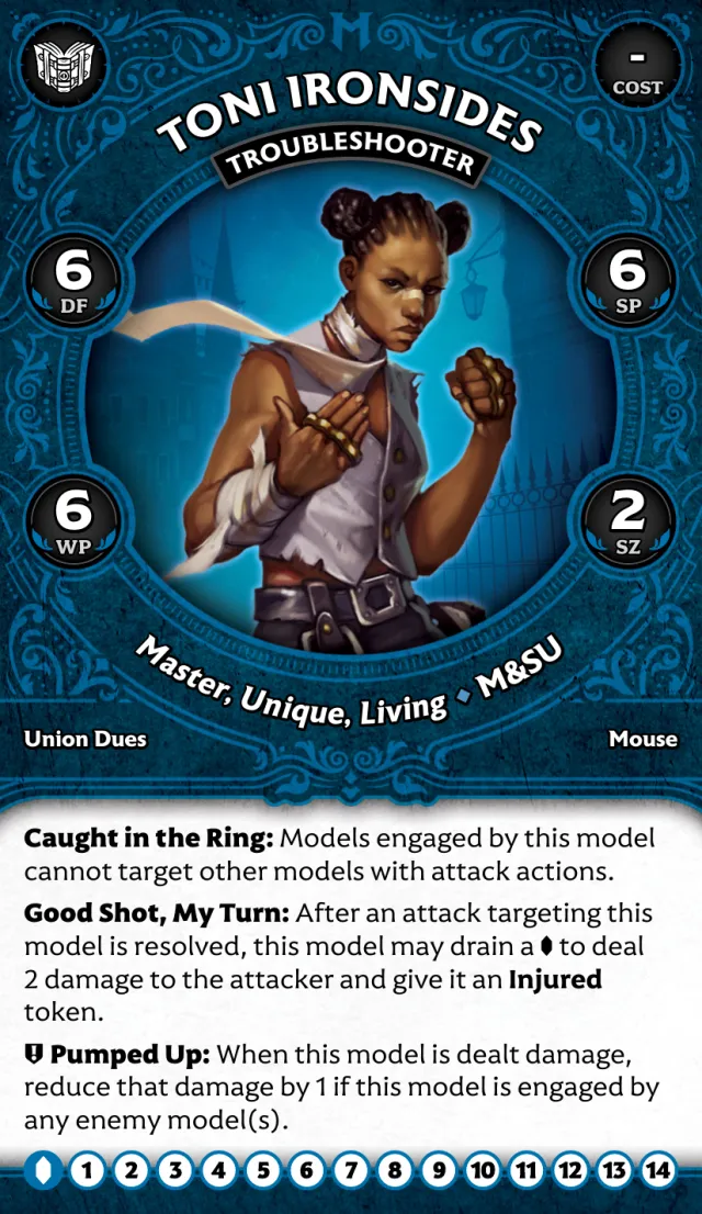 Toni Ironsides, Troubleshooter front
