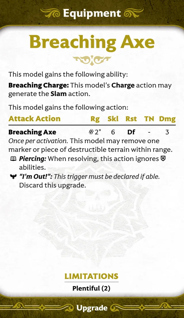 Breaching Axe front