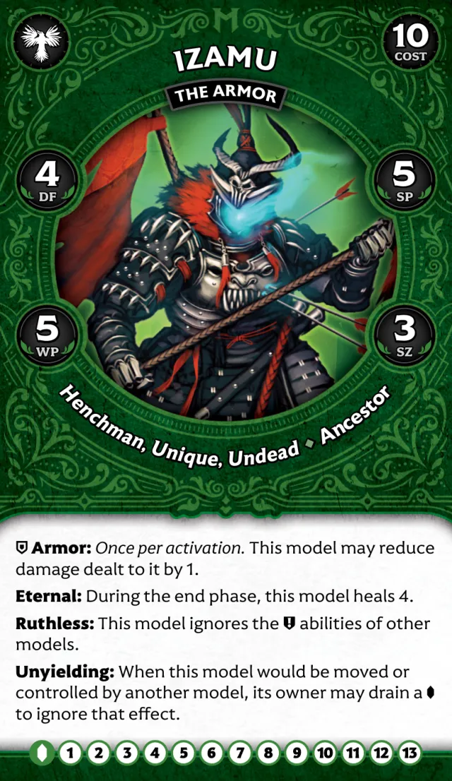Izamu the Armor front