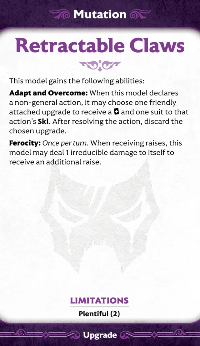 Retractable Claws front