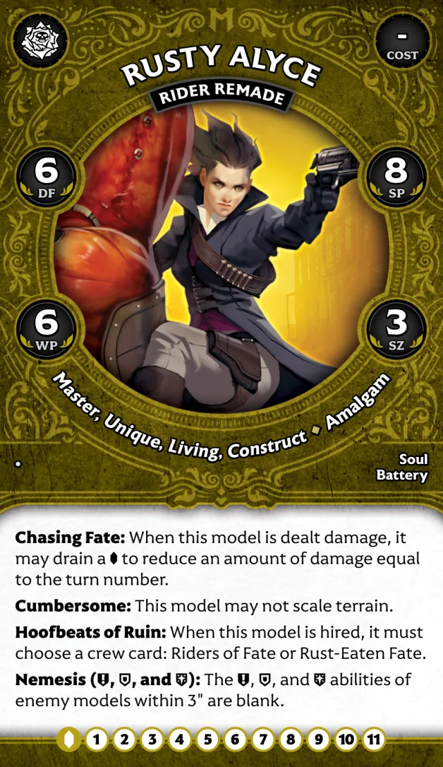 Rusty Alyce, Rider Remade front