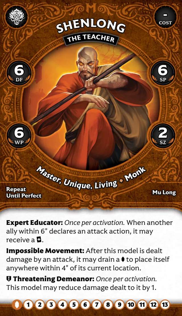 Shenlong, The Teacher front