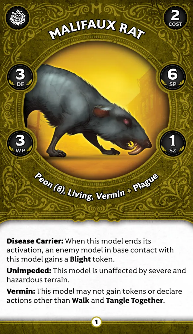 Malifaux Rat G front