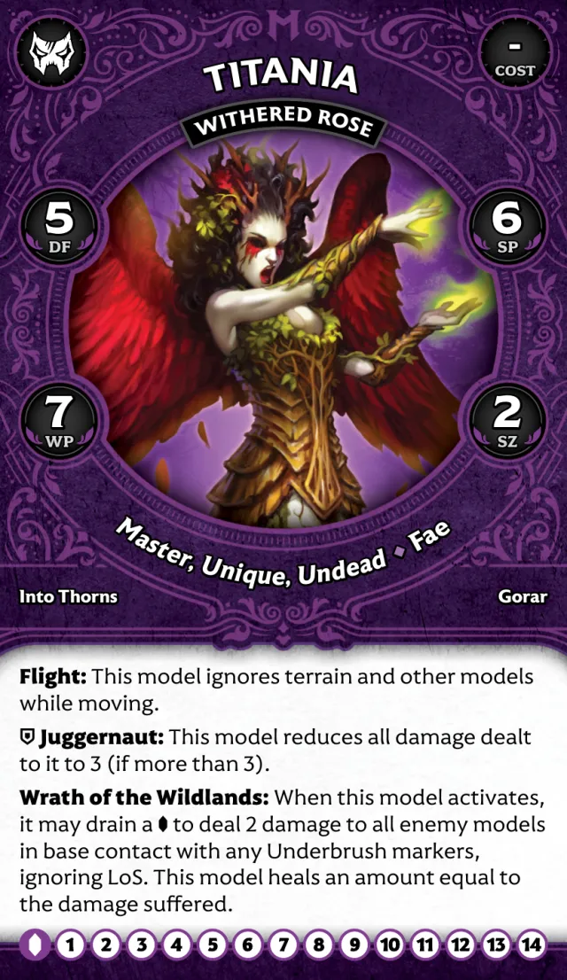 Titania, Withered Rose front