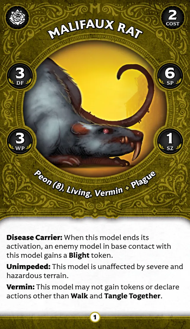 Malifaux Rat H front