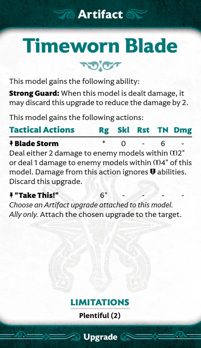 Timeworn Blade front