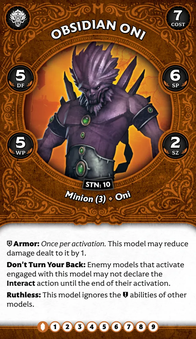 Obsidian Oni A front