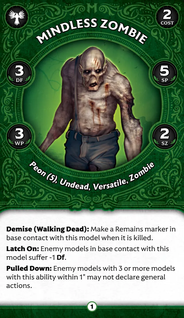Mindless Zombie B front