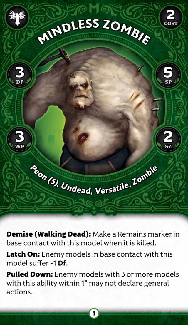 Mindless Zombie D front
