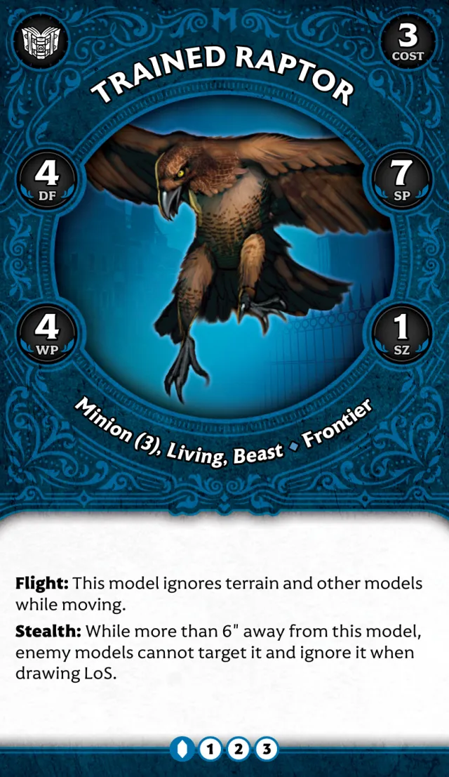 Trained Raptor A front