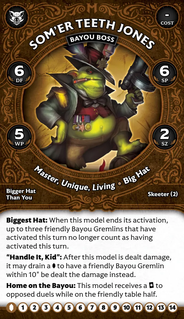 Som'Er Teeth Jones, Bayou Boss front