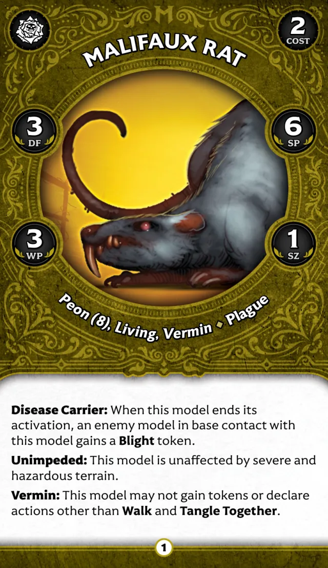 Malifaux Rat D front