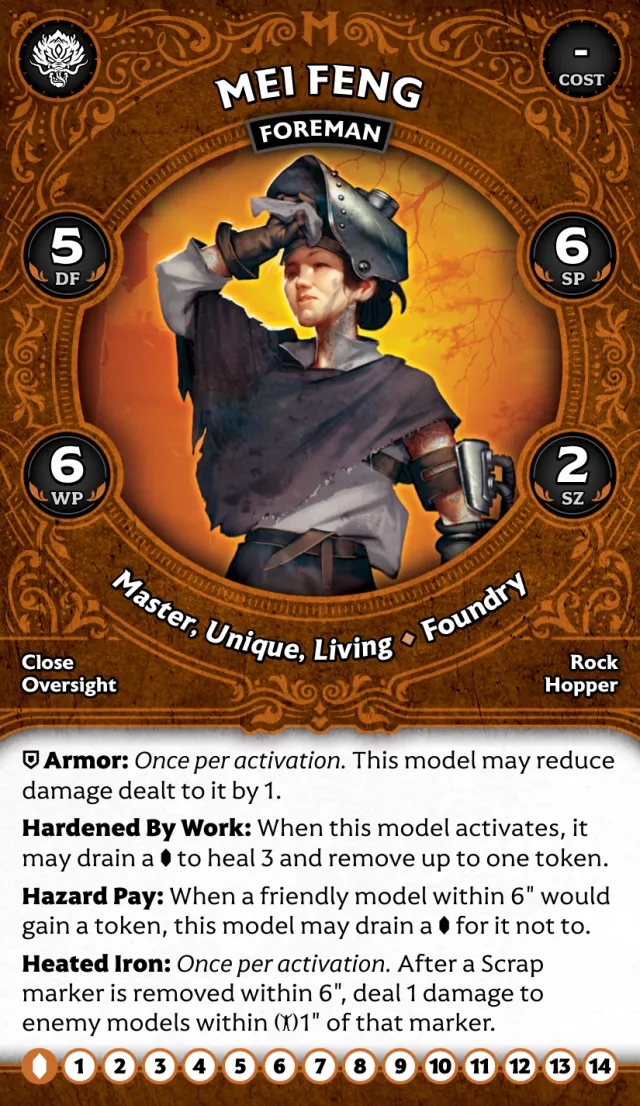 Mei Feng, Foreman front