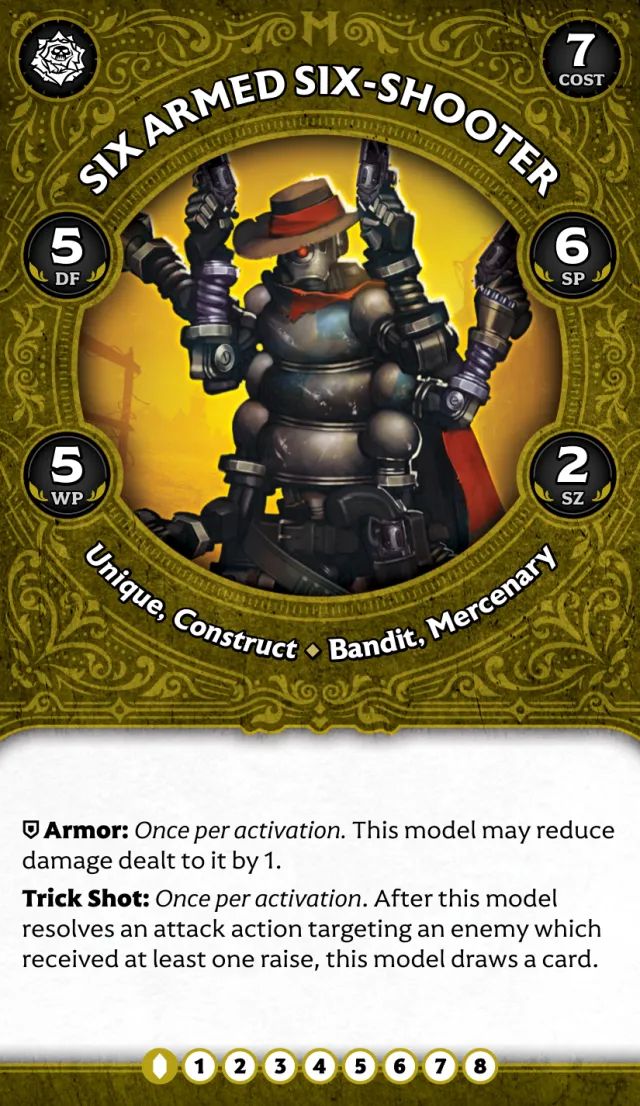 Mercenary Six Armed Six Shooter front