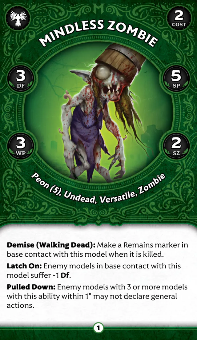 Mindless Zombie I front