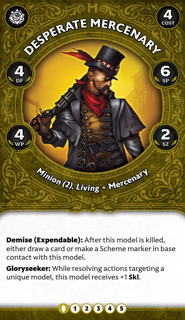 Desperate Mercenary A front