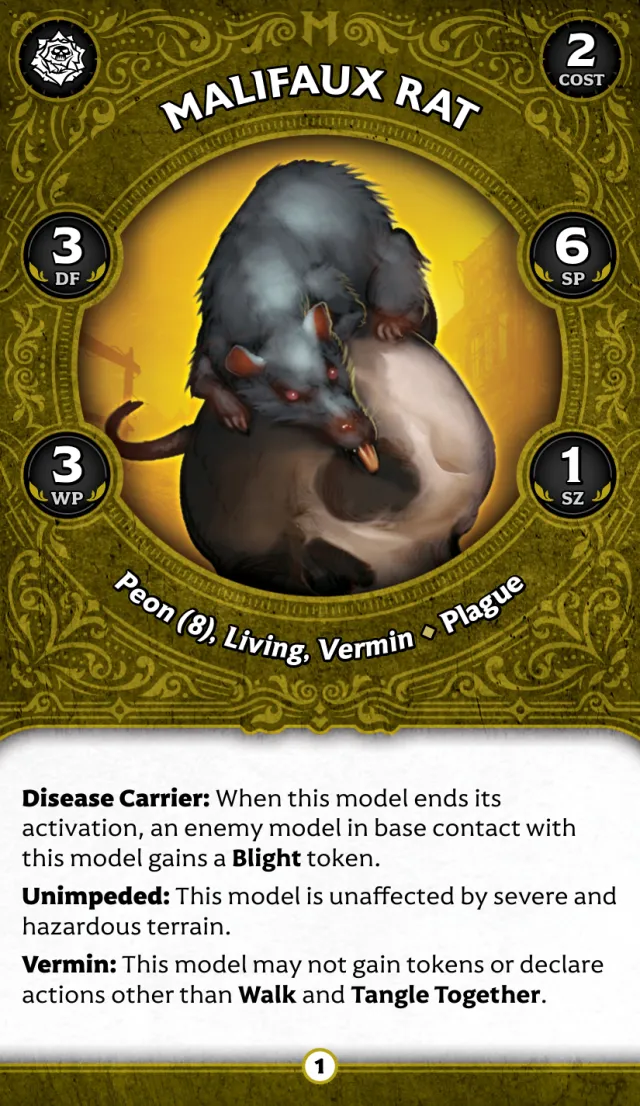 Malifaux Rat B front