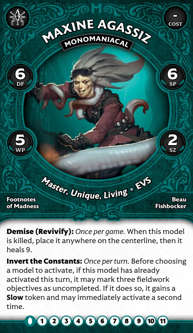 Maxine Agassiz, Monomaniacal front