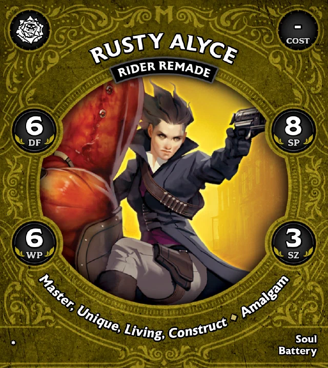Rusty Alyce, Rider Remade front