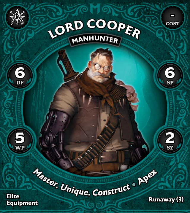 Lord Cooper, Manhunter front