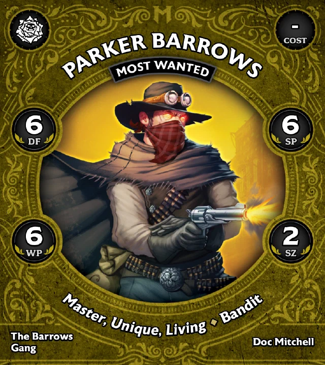 Parker Barrows, Most Wanted front