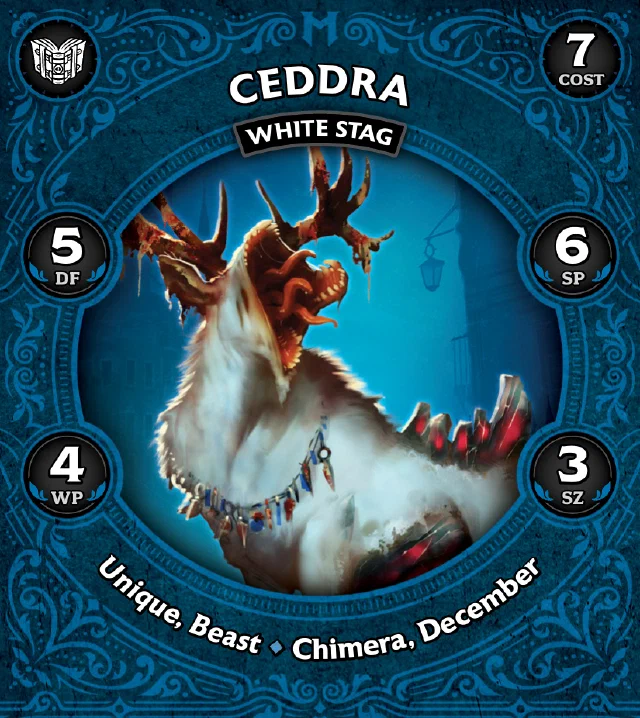 Ceddra, White Stag front