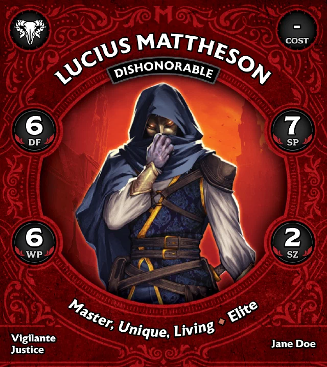 Lucius Mattheson Dishonorable front