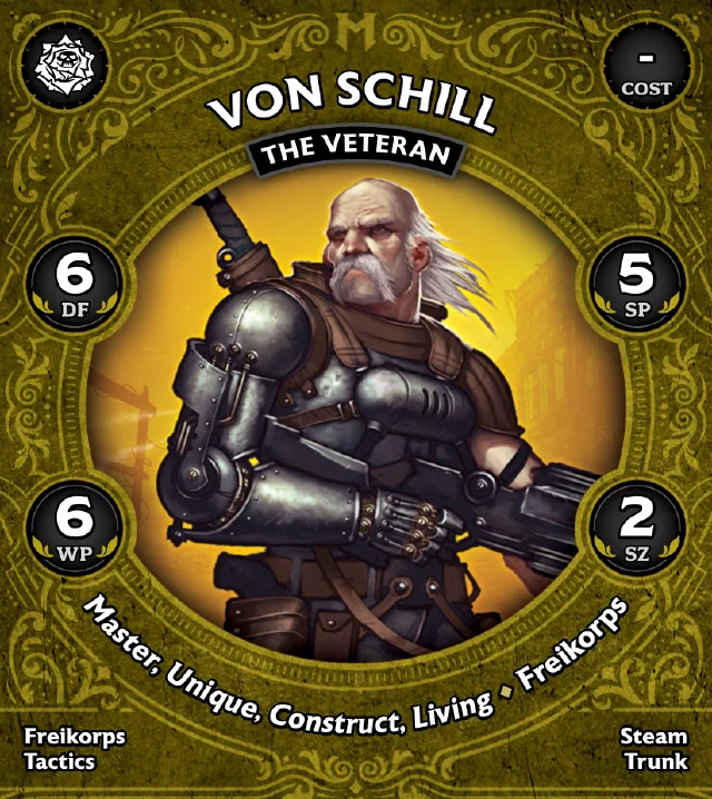 Von Schill, The Veteran front