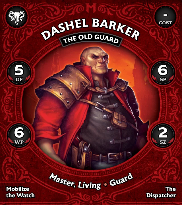 Dashel Barker the Old Guard front