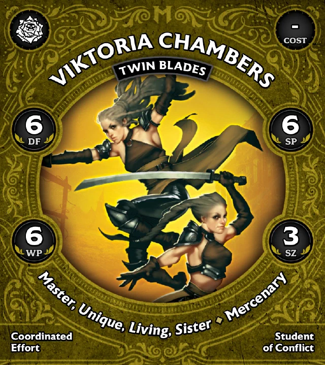 Viktoria Chambers, Twin Blades front