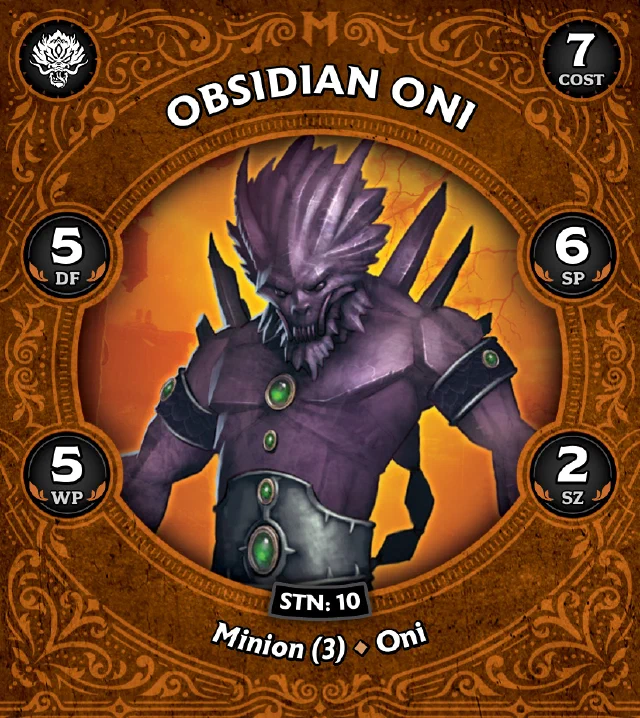 Obsidian Oni A front